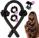 Soft & Silky Heatless curls - Haarrollers - Krulspelden - Rollers haar - Incl. 2 scrunchies en 1 haarklip - Satijn - Zwart