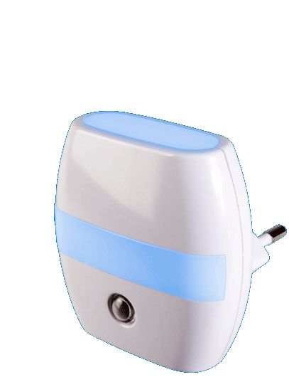 Alecto ANV-21 LED Nachtlampje - Blauw/Grijs - Slaapkamer