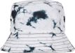 Urban Classics Batik Dye Reversible Bucket Hat / Vissershoed - Zwart/Wit