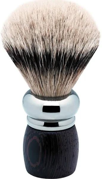 ERBE Rhodium Scheerkwast - Wengéhout - Zilvertip - Heren