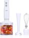alpina Staafmixer Set - Handmixer met Hakmolen, Pureerstaf en Garde - Elektrische Mixer en Blender 400W - Wit