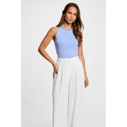 Morgan mouwloze top lila