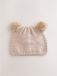 Next - Baby-beanie met twee pompons - Bruin