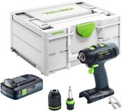 Festool T 18+3-Basic accuboormachine 18 V 50 Nm borstelloos + 1x accu 4,0 Ah + Systainer - zonder oplader