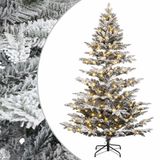 vidaXL Kunstmatige Kerstboom 180 cm 300 LED's Warmwit PE & PVC