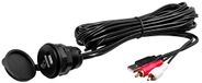 BOSS Audio Systems MUSB35 Universele USB 3.5mm 6ft lange Hulpinterface Mount en Kabel