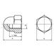 TOOLCRAFT M4 D1587-POLY 194791 Écrous hexagonaux M4 Plastique 10 pièce(s)