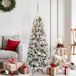 vidaXL Kunstkerstboom Wit 120 cm PVC, Plastic, Staal, PE