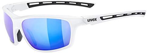 UVEX Sportstyle 229 Glasses, white/mirror blue