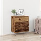 vidaXL Dressoir Oudhout 60 x 35 x 70 cm Bewerkt Hout