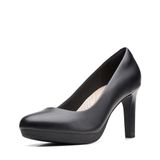 Clarks Ambyr Joy Pumps voor dames, zwart leder, 38.5 EU