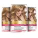 L'Oréal Paris Permanente haarverf, 100% grijshaardekking, haarverfset met kleuring, shampoo en 3-voudige verzorging crèmekleur, Excellence Creme, 7.3 hazelnootblond, 3 x 268 g
