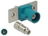 DeLOCK 89826 Coaxconnector - Blauw - Roestvrijstaal