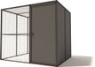 Glorenza Aluminium Yara avec sas fermé - 206x176x178