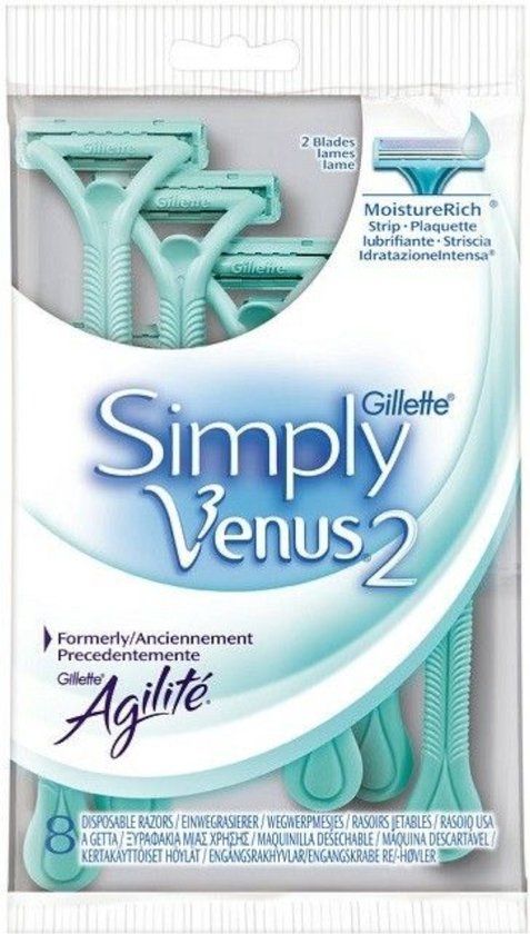 Gillette Simply Venus 2 - Wegwerpscheermesjes - 8 stuks