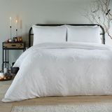 Dekbedovertrek Dag Ghostly Ghouls Dekbedovertrek Set - Ultra Soft Touch Tufted Halloween Beddengoed (Wit - King)