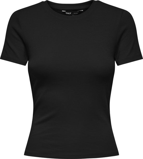 ONLY - ONLRILEY S/S TOP JRS NOOS - Meisjes - T-shirts - Zwart