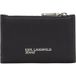Karl Lagerfeld Klj Metal Logo Bifold W/zip Noir