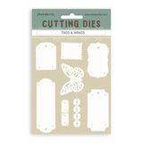Stamperia Cutting Dies for Scrapbooking, Albums, Cards, Bullet Journals, and More, Create Decorations with Natural Elements, Perfect for Crafts and Gifting (A6) (Quiet Days, Tags and Wings)