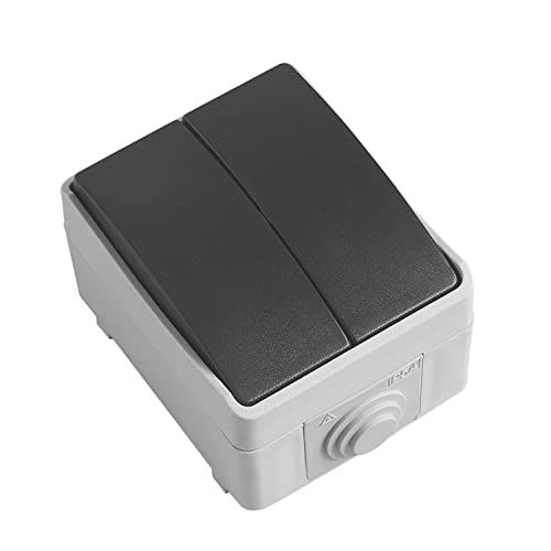 Amig 3612 - Waterdichte schakelaar - IP54 - 10 A - 230 V - Grijs