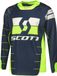 Scott Enduro Motocross shirt, bleu/jaune, taille S
