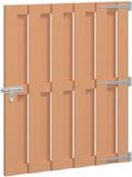 vidaXL Tuinpoort 100 x 112 cm WPC en Aluminium Bruin