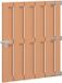 vidaXL Tuinpoort 100 x 112 cm WPC en Aluminium Bruin