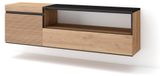 OEM Eikenhout TV-meubel, laag kastje, 150x45x35 cm, geschikt voor televisies tot 65 inch