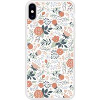 Apple Siliconen hoesje compatibel met iPhone X, Apple iPhone XS Rose Dance