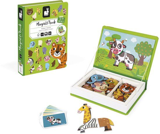 Janod Magnetibook - Dieren - Magneetboek Speelset - Vanaf 3 Jaar