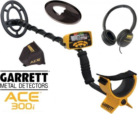 Garrett ACE 300i Metaaldetector + AT Pointer Pinpointer - Beginners, Allround, Strand, Ondiep water, Militaria, Goud - Digitaal - 8 kHz - 30/100 cm - Incl. Hoofdtelefoon & Batterijen