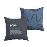 UO Kussensloop Papa Du bist uitzonderlijk, decoratieve kussensloop, 45 x 45 cm, zacht en comfortabel. Materiaal 100% katoen. Origineel Vaderdagcadeau.