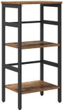 vidaXL Boekenplank - 2-laags - 40 x 29.5 x 115 cm - Bewerkt hout - Oud Hout