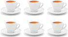 Yiwu Yibo Trading Co., Ltd. tasses à expresso épaisses Italia, blanc en porcelaine - 6 pièces