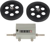 Merkloos / Sans marque Dailygoody - Lengteteller - Meetwiel Metrisch - Zwart/Grijs