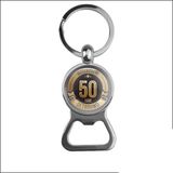 MC Living KadoExpress Bieropener Glas - Gefeliciteerd 50 Jaar Getrouwd
