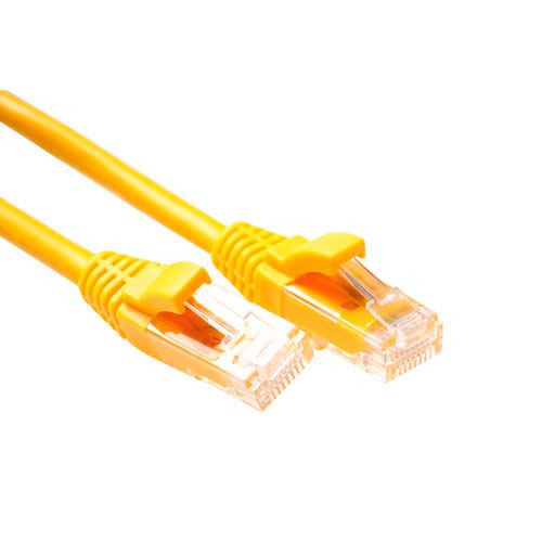 ACT U/UTP CAT5E patchkabel component level met RJ45 connectoren, 2 meter, Geel