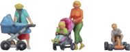 NOCH 35445 N Moeders met kinderen figuren Geverfd, Zittend, Staand