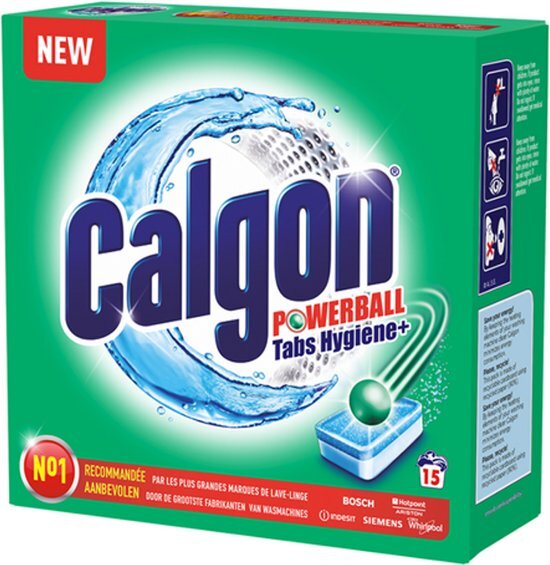 CALGON Wasmiddel tabs HygiÃ«ne+ - anti kalk - 15 tabs