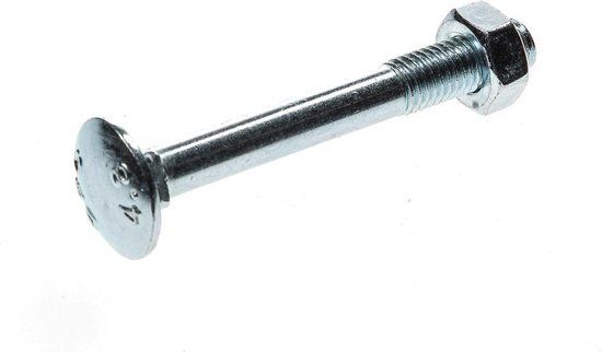 Kelfort Slotbout met moer verzinkt M10 x 80mm - 50 stuks