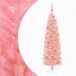 vidaXL Smalle kunstkerstboom met kerstballen 180 cm 300 LED's Warmwit