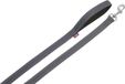 Nobby Soft Grip Hond Lead, 120 cm/10 mm, Donkergrijs/Zwart