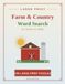 Large Farm & Country Word Search for Seniors & Adults