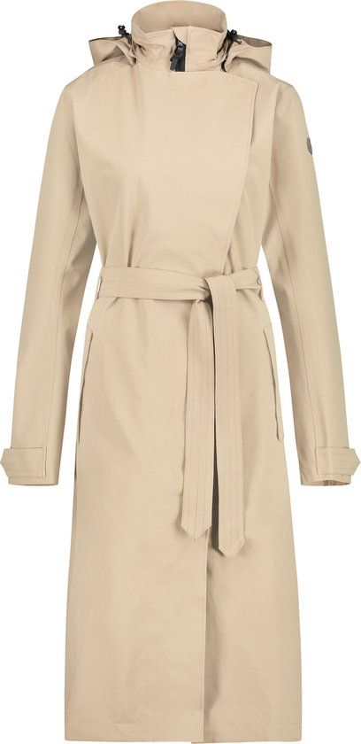 AGU Lange Regenjas - Trench Coat Dames - Urban Outdoor - Beige - XL