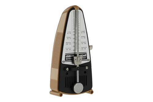 Wittner 835 Taktell Piccolo Metronom kunststof behuizing zonder bel lichtbruin,Medium