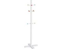 Zeller Baby/Kinderkamer Kapstok - 10 Haken - Hout - Wit - 38 x 124 cm