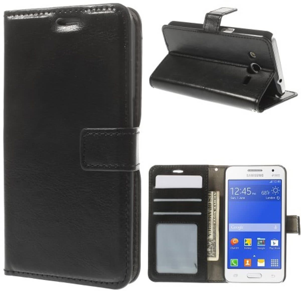 Cyclone wallet hoesje Samsung Galaxy Core Prime G360 zwart