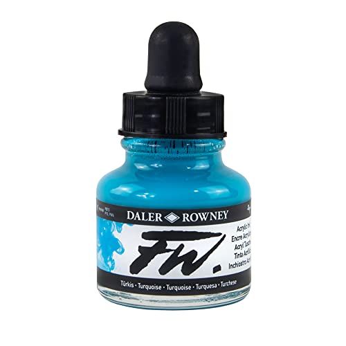 Daler Rowney FW Acrylic Paint - 29.5ml - Turquoise