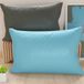 PETTI Artigiani Italiani - 1 paar kussenslopen 60 x 40 cm van microvezel, decoratief kussen voor slaapkamer, bank, set van 2 kussenslopen, dubbelzijdige kussensloop, grijs-lichtblauw