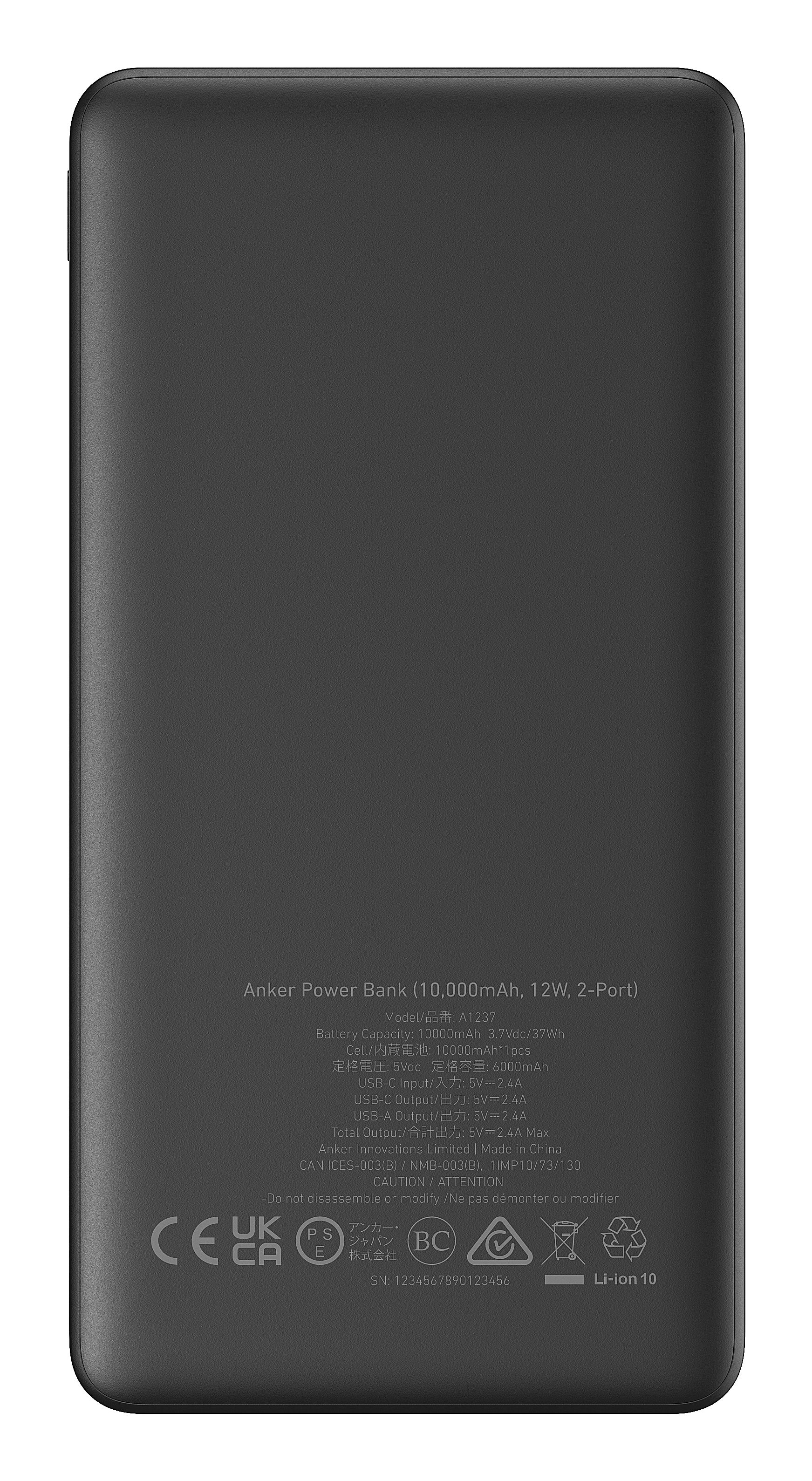 Anker PowerCore 10K 10000 mAh Powerbank - Zwart